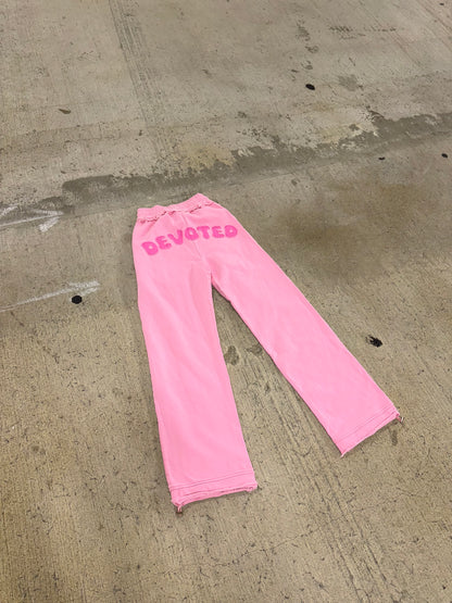 DEVOTED PINK SWEATPANTS